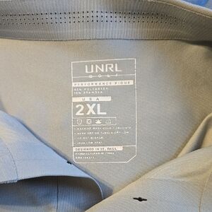 UNRL Men's Grey Polo